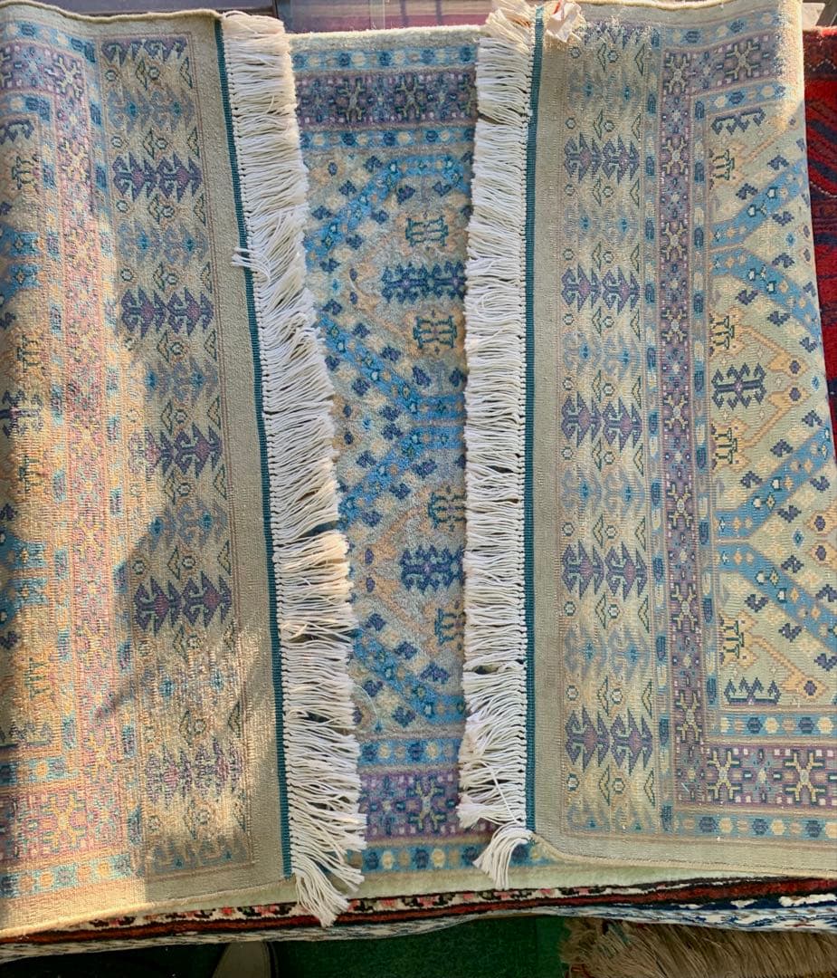 パキスタン産ハイノットラグ / サイズ：80x135cm …. ..p24