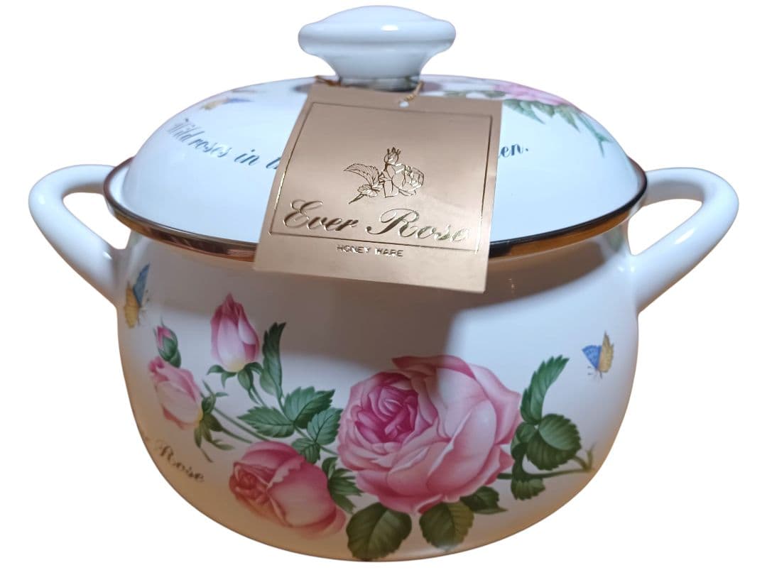 新品 Ever Rose 富士ホーロー 両手鍋 片手鍋 2セット