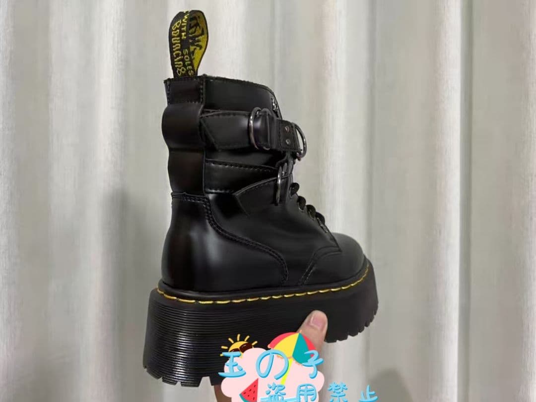 Dr. Martens ブラックブーツ 25CM 厚底