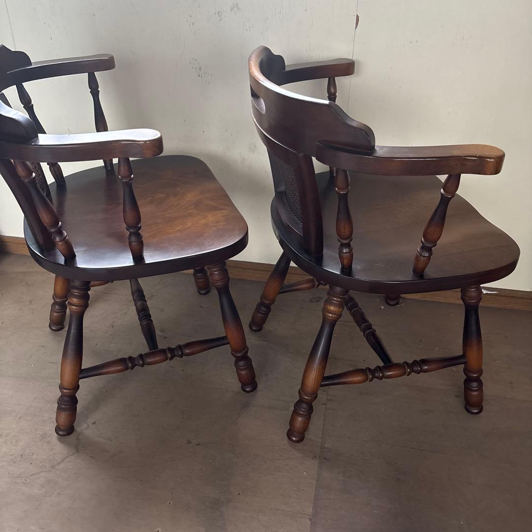 キツツキ　飛騨産業　ウィンザーチェア　2個　美品寄り　最安値①