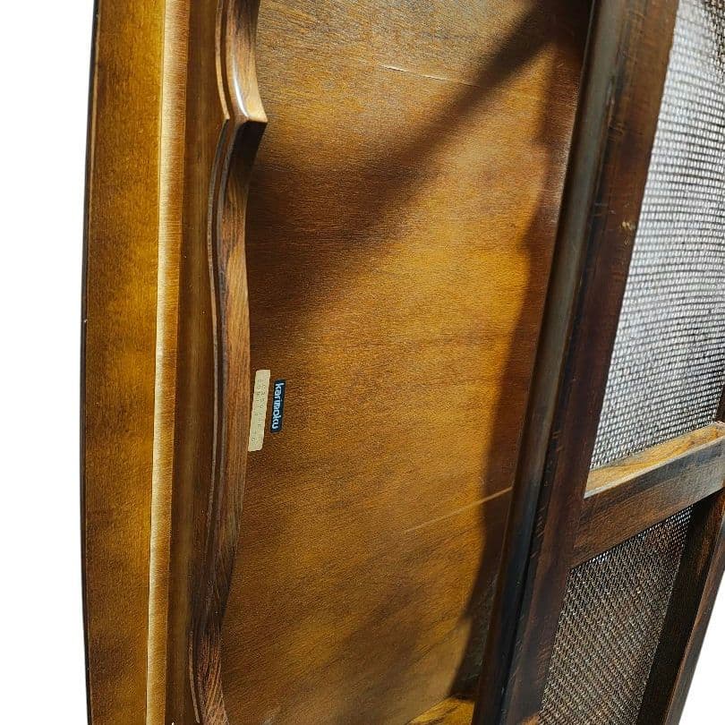 karimoku カリモク コロニアル センターテーブル ローテーブル ラタン棚