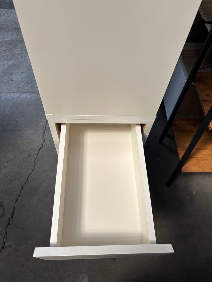 デスクサイド収納ラック ホワイト