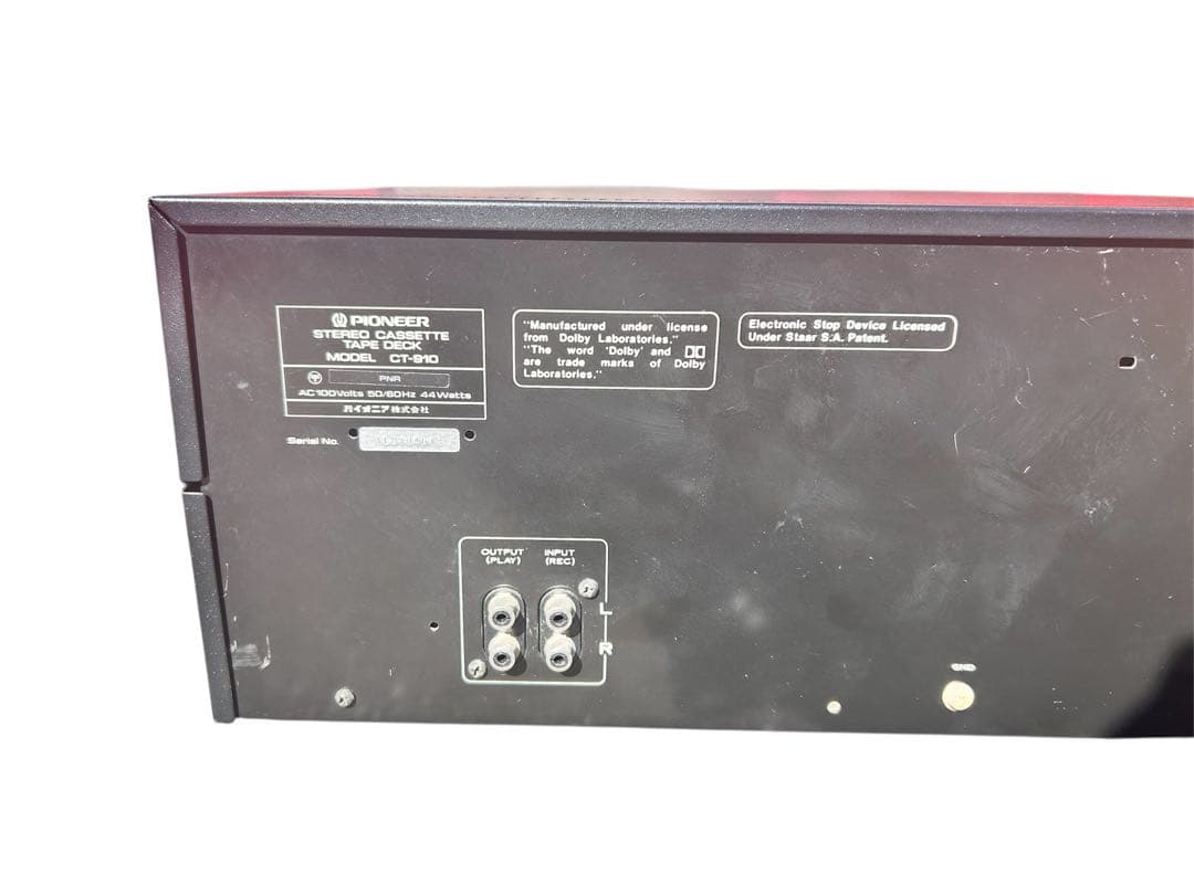 Pioneer パイオニア　CT-910 カセットデッキ本体