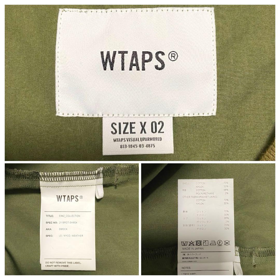 【入手困難モデル】 WTAPS SMOCK オリーブ X02 背面刺繍 XL相当