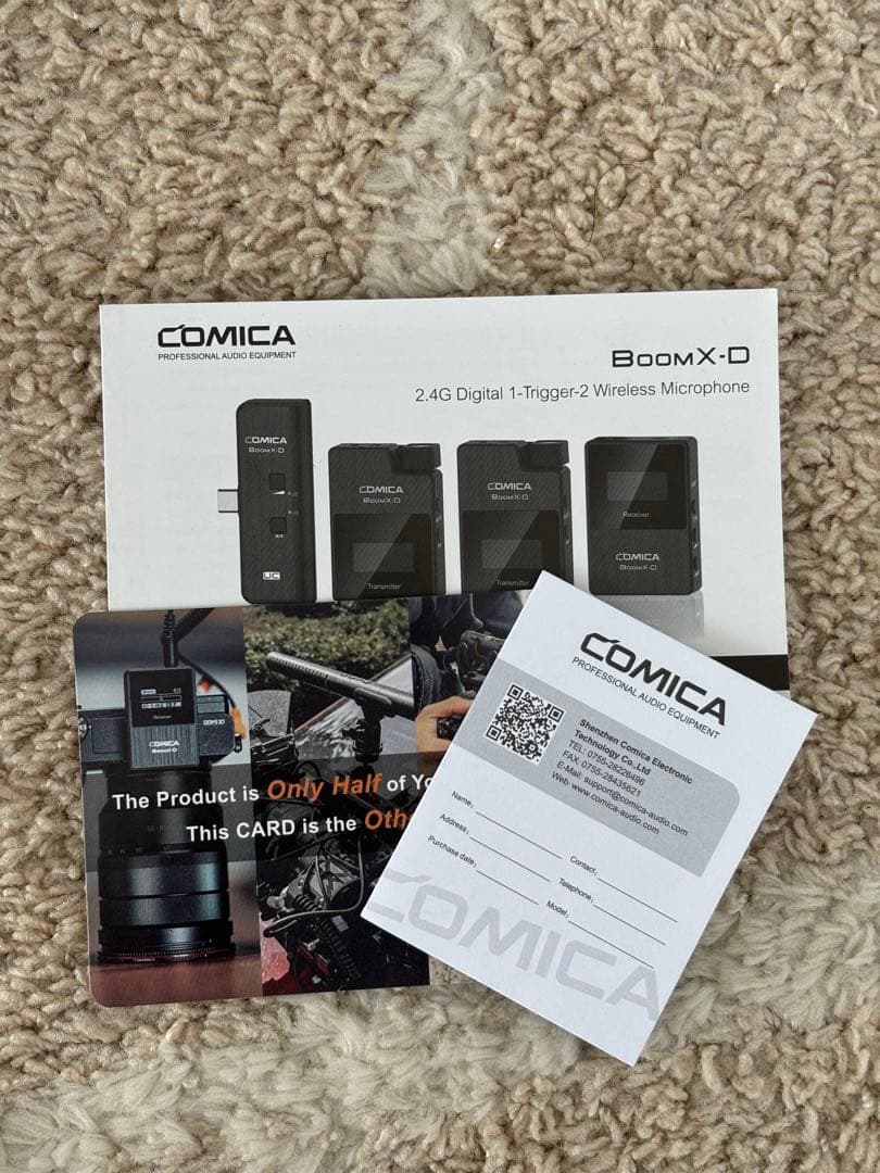 Comica BoomX-D2 外付けマイクワイヤレスマイク