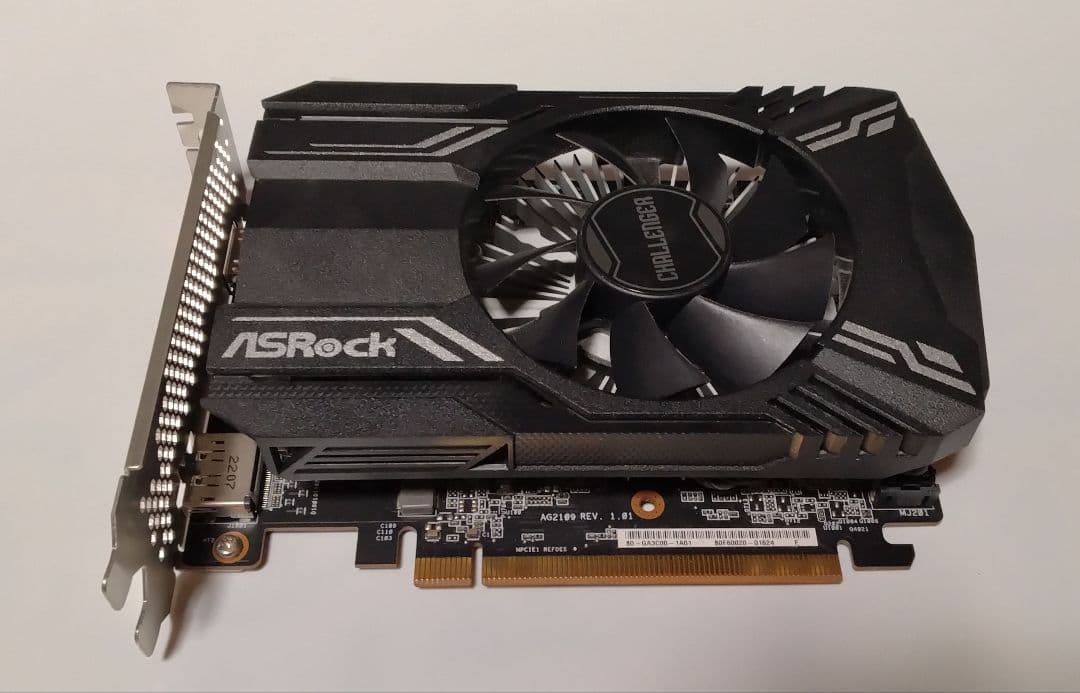 ASRock RX 6400 4GBグラフィックボード補助電源不要　動作確認済み