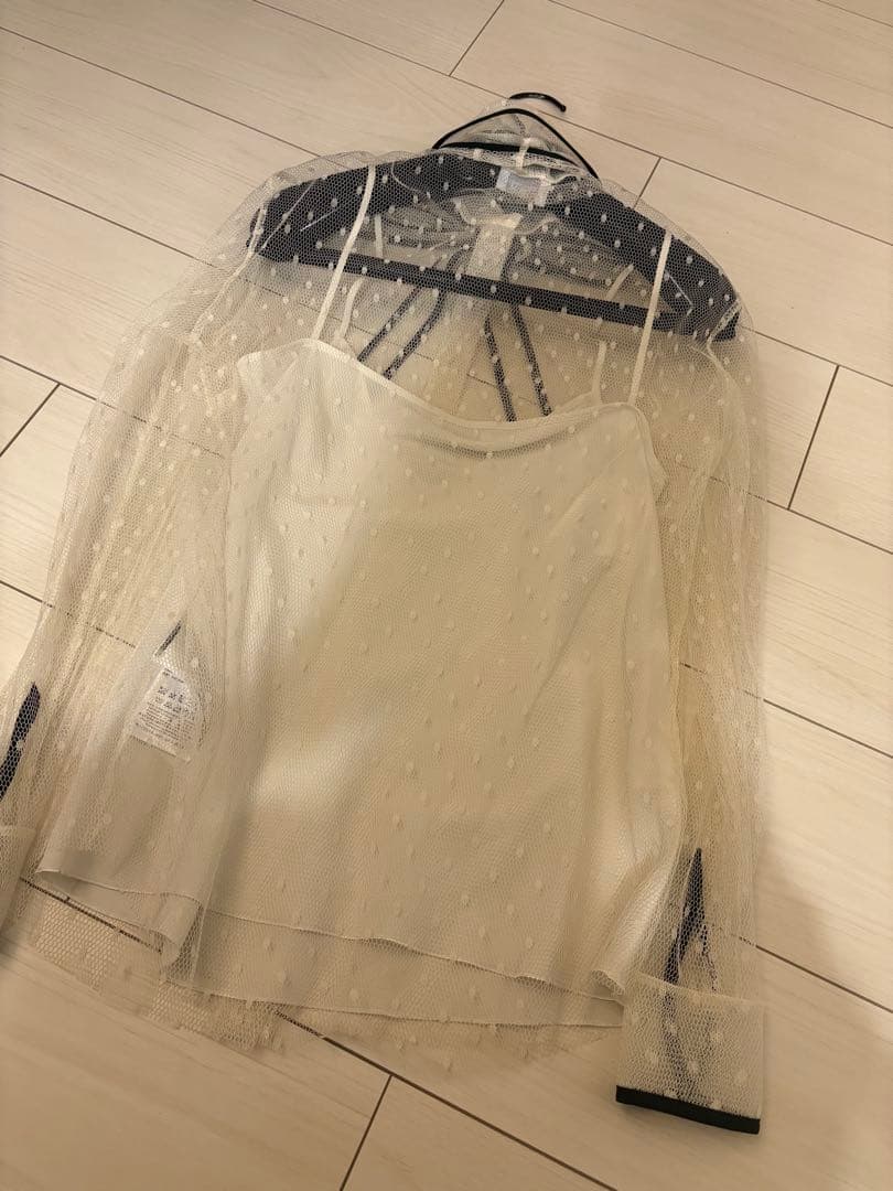 レッドヴァレンティノ　ボウタイブラウス　38 ホワイト