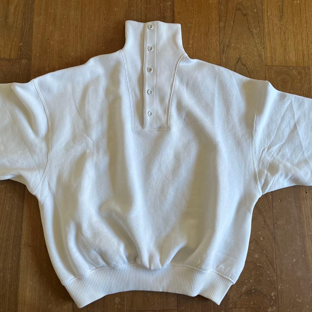 POLO RALPH LAUREN リブトリム モックネック プルオーバー　XS