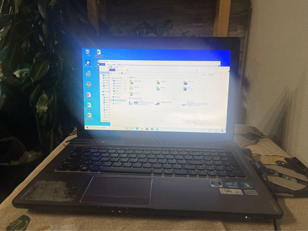 ❤️Lenovoホワイトノートパソコン♡設定済すぐ使える♡副業や在宅ワークも