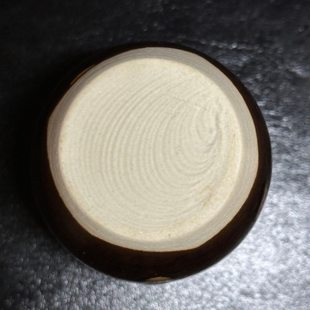 ★茶道具！肩衝 茶入！『桶谷 定一』作！共箱/仕覆！★