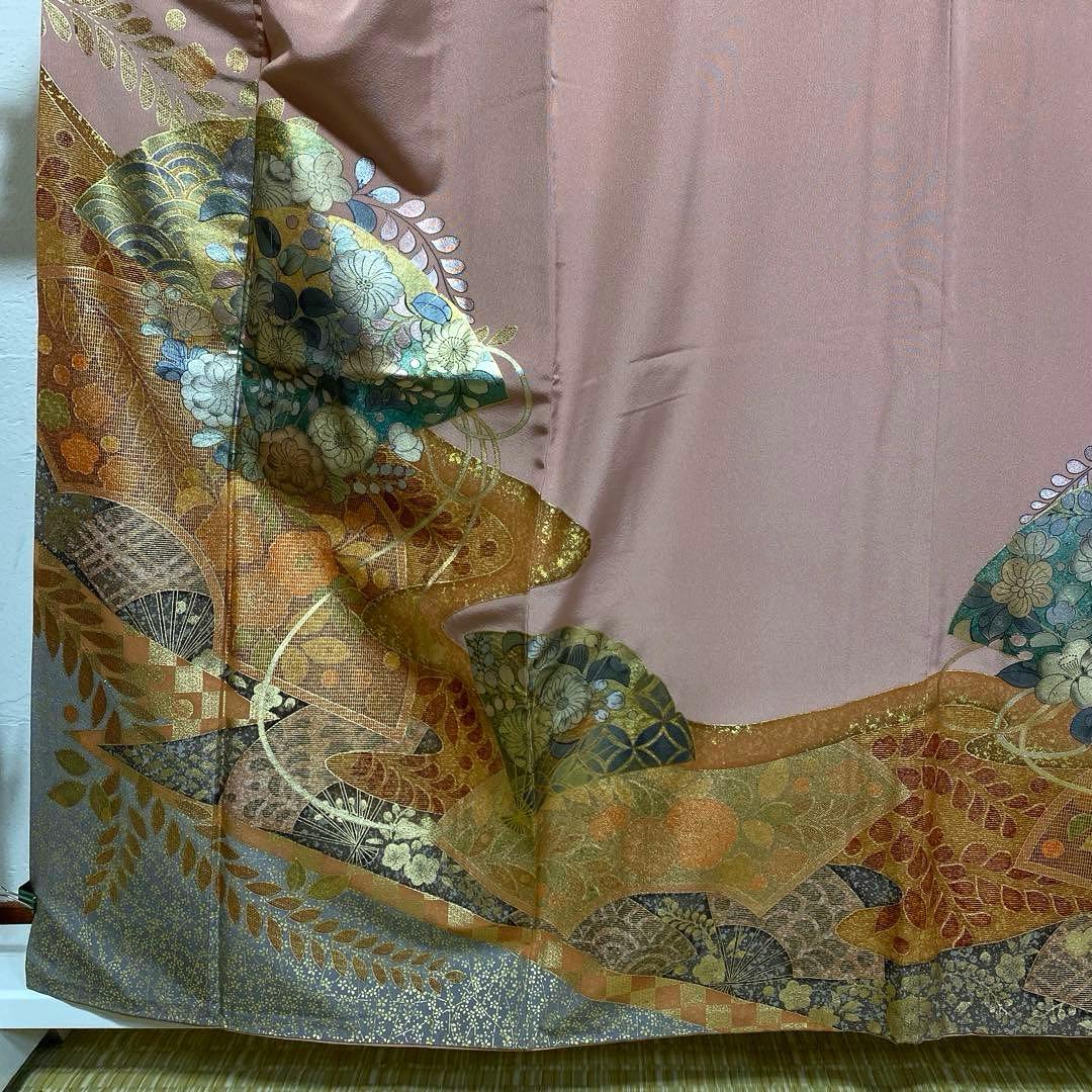 【専用】着物-辻が花着物157【訪問着作家物】家紋入り上質美品 格調高い他３点