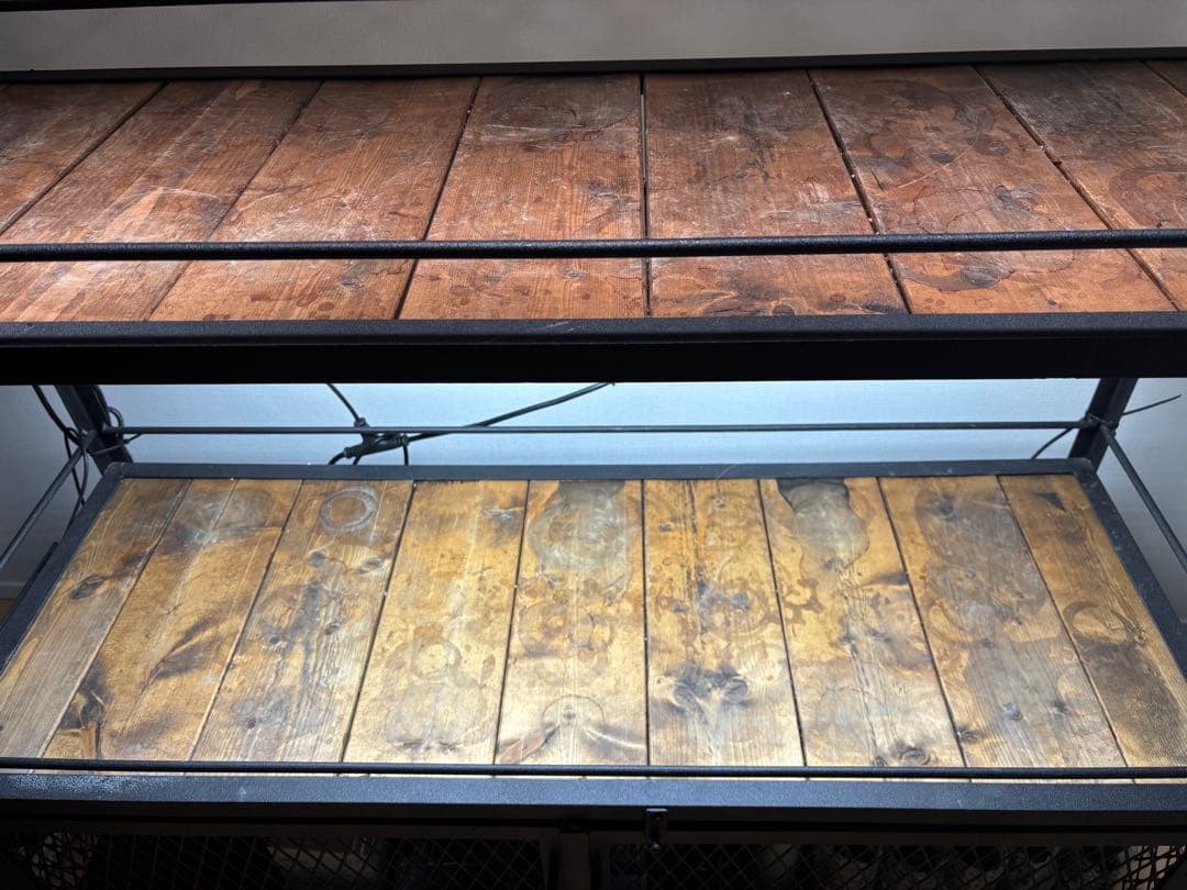 ボタニカルシェルフ　植物用金属ラック ダクトレール2段式