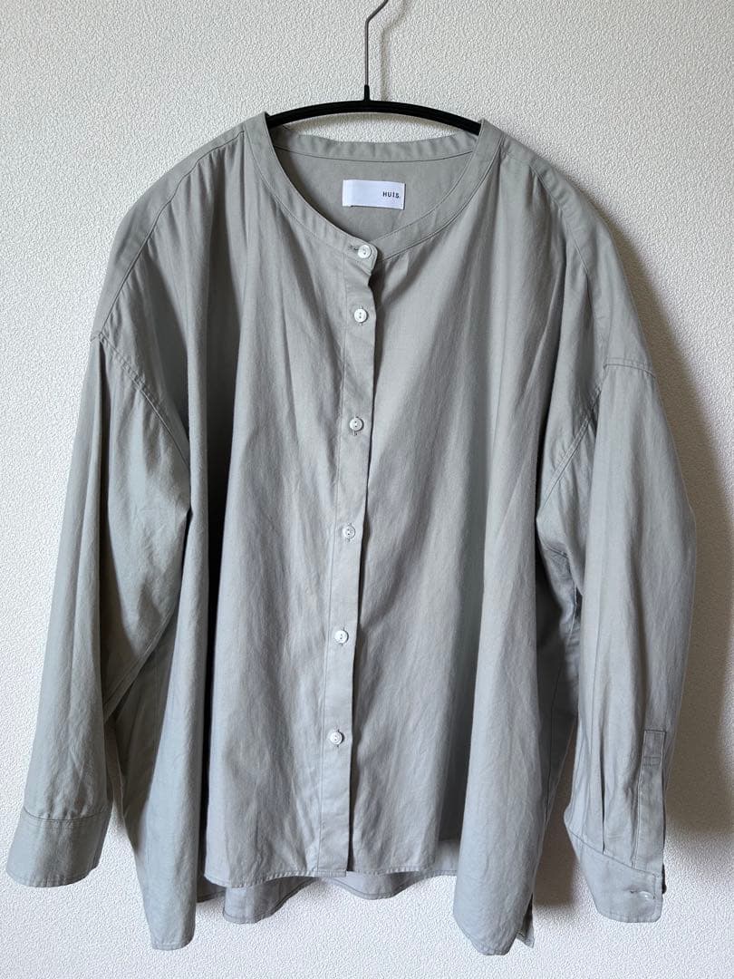 k*u様 定価21,780円 huis 遠州織物 グレーシャツ