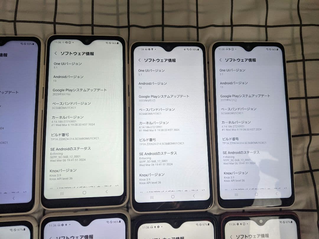 GalaxyA22 5G SC-56B android13 Simフリー14台