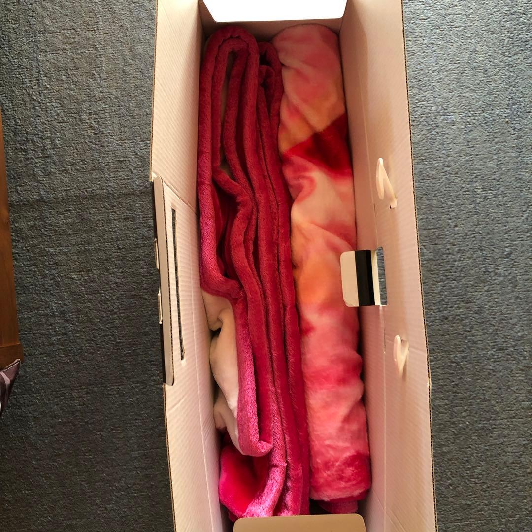 Rady 花柄 ブランケット 毛布 ピンク・ホワイト　箱付き