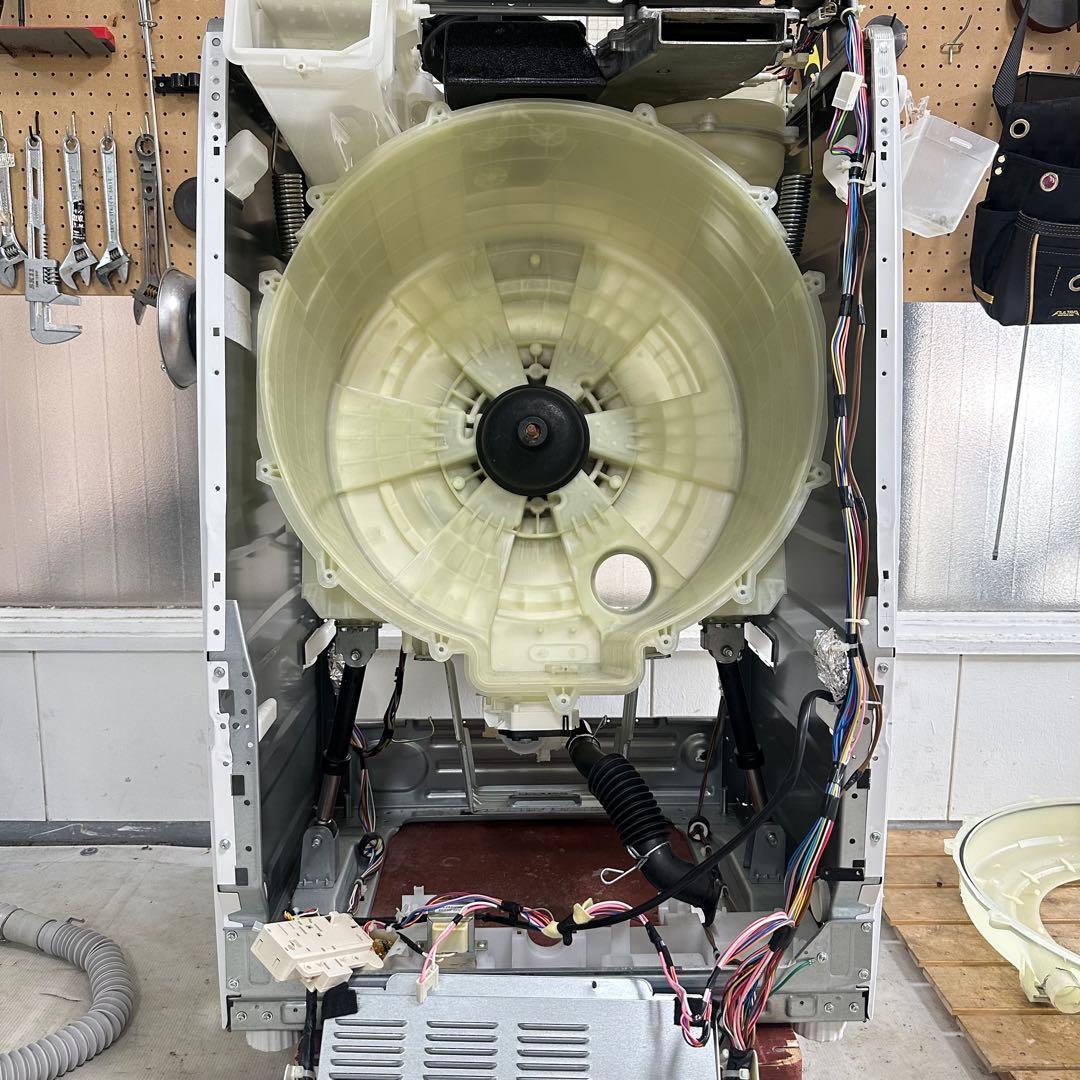 SHARP ES-S7G-WR 2022年製　ドラム式洗濯機　分解洗浄