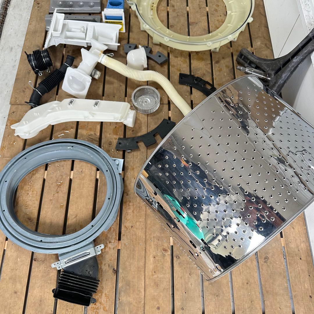 SHARP ES-S7G-WR 2022年製　ドラム式洗濯機　分解洗浄