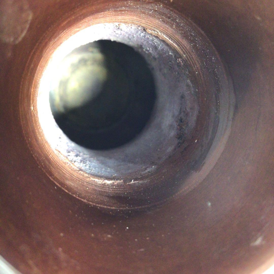 Ｎ９９１　皆具　『金工師　剛章造』『唐銅皆具』『水指　建水　蓋置　杓立』　共箱