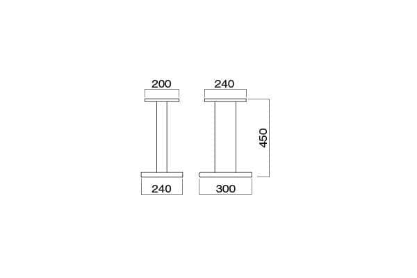 極美品！ハヤミ工業！高音質スピーカースタンド！NA-700 2台1組 即発送可！