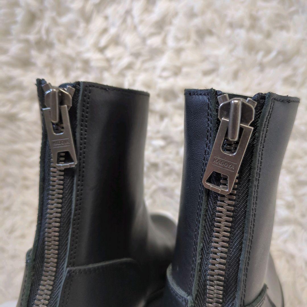 ⭕️美品⭕️　カドヤ　エレファンタス　バックジップブーツ　ブラック　25