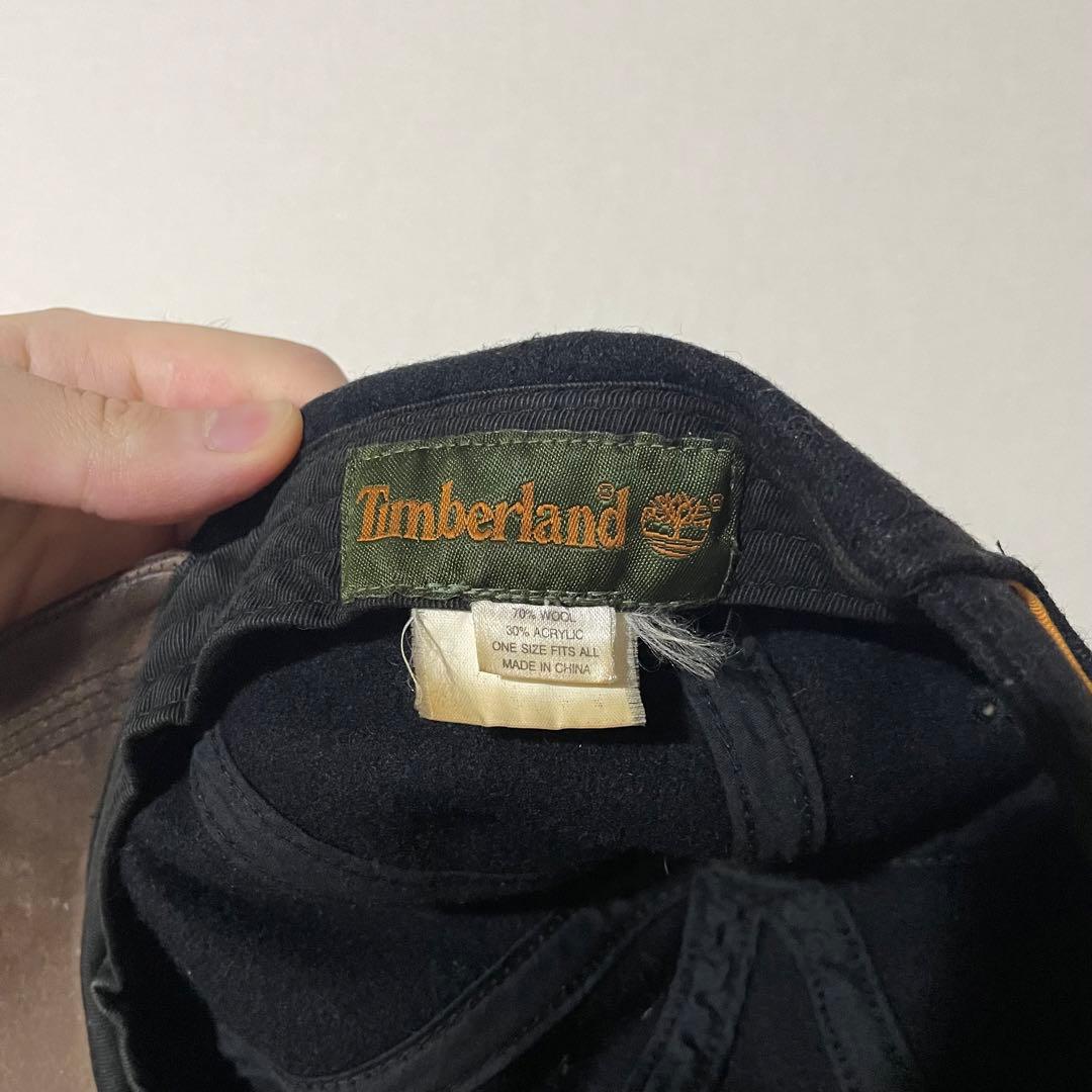 90s〜00s old Timberland Leather Cap