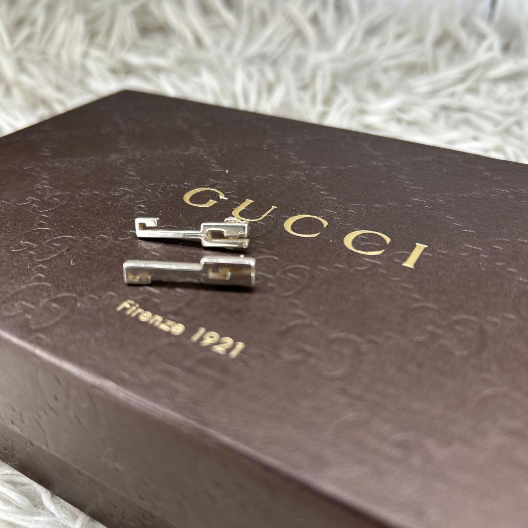 GUCCI Gロゴ　グッチ ピアス SV925 シルバー ピアス　G