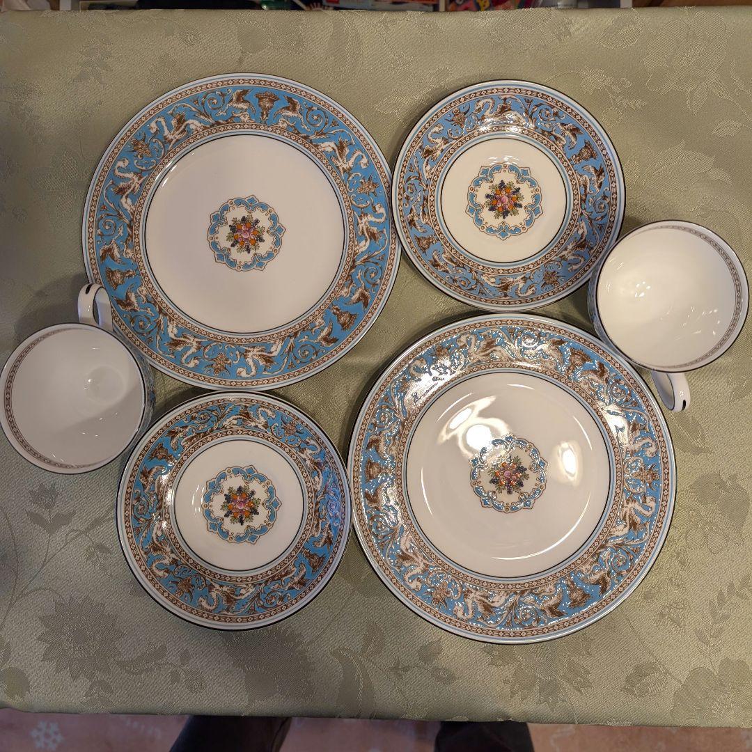 ウェッジウッド フロレンティーンターコイズ トリオ2組