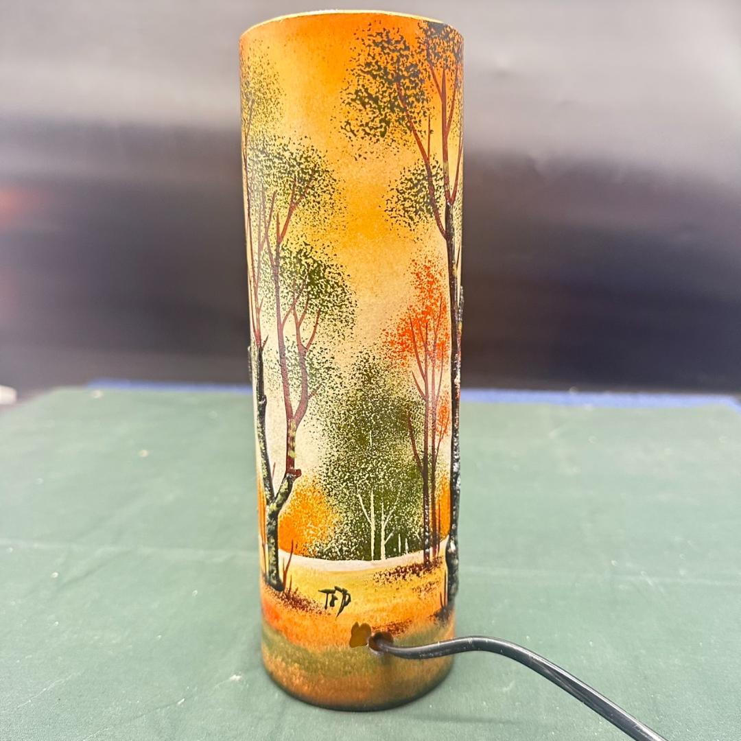 ドームナンシー 筒型 大　卓上証明　高さ22cm 被せガラス　アンテルカレール