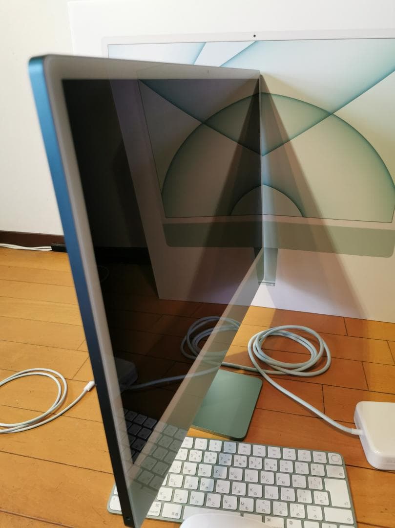 【使用14日21hのみ】iMac 24インチ M1 グリーン 純正箱・付属品完備