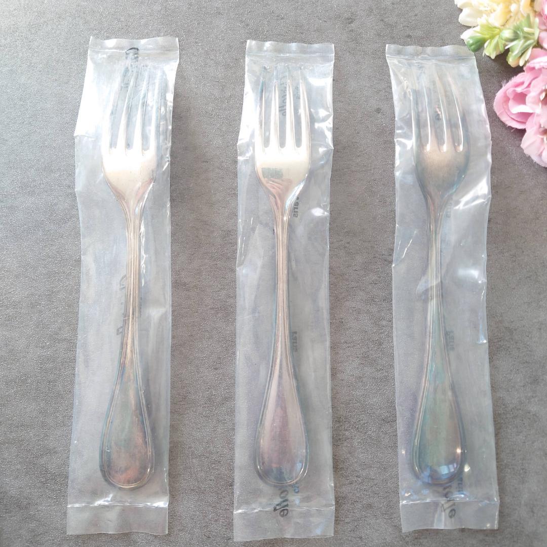 クリストフル アルビ サービングセット スタンダードフォーク 未開封 3点