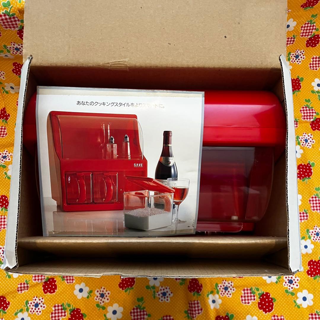 新品　昭和レトロ　調味料ケース