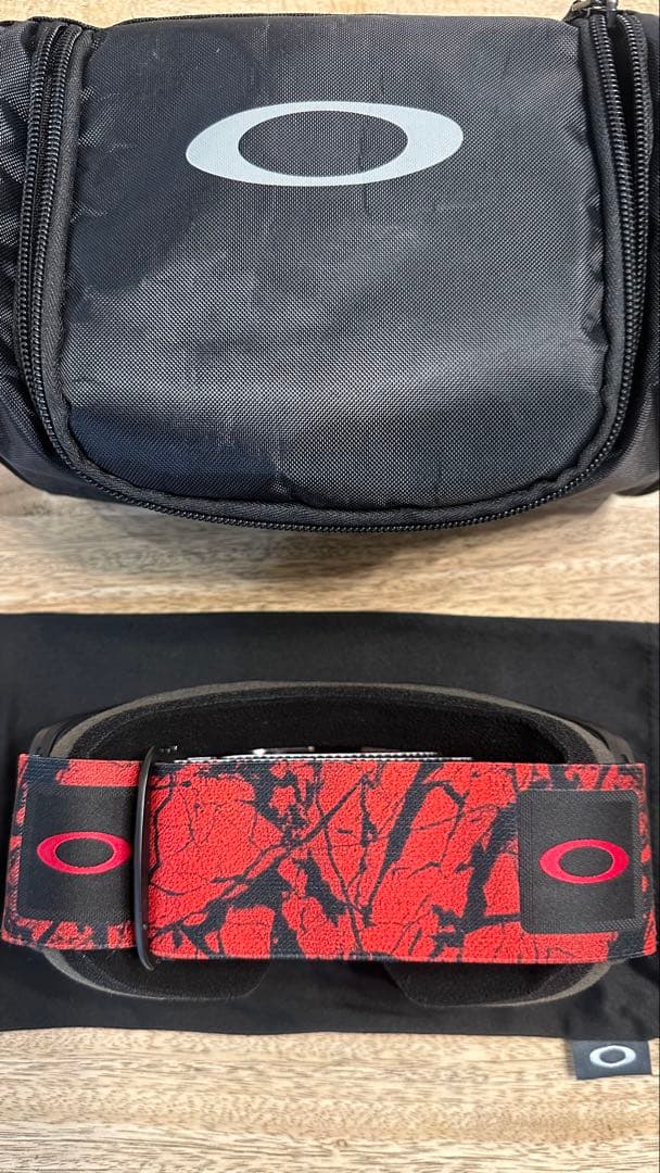 Oakley赤色ミラー ゴーグル FALL LINE L RED CRYSTAL