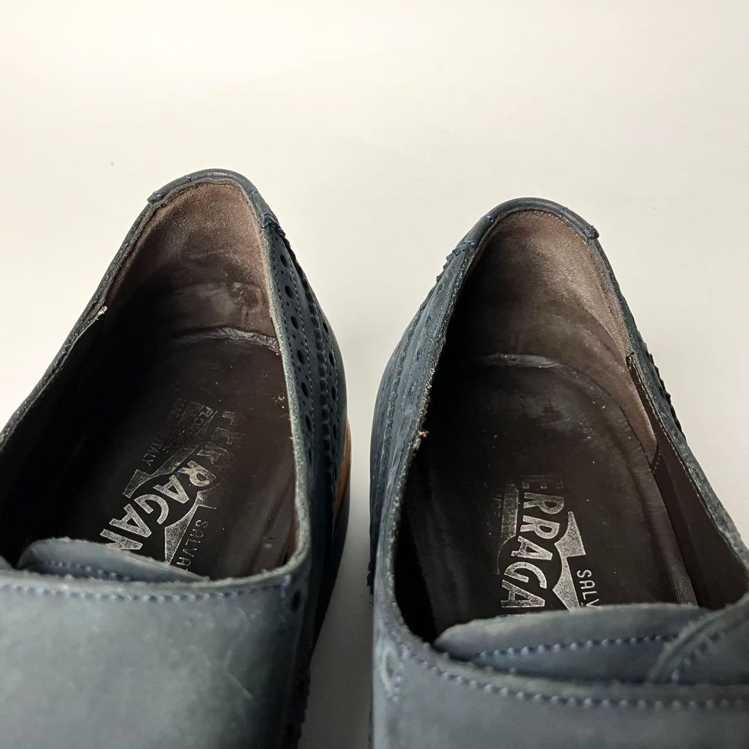 【良品】Salvatore Ferragamo ダブルモンク　ドレスシューズ 9