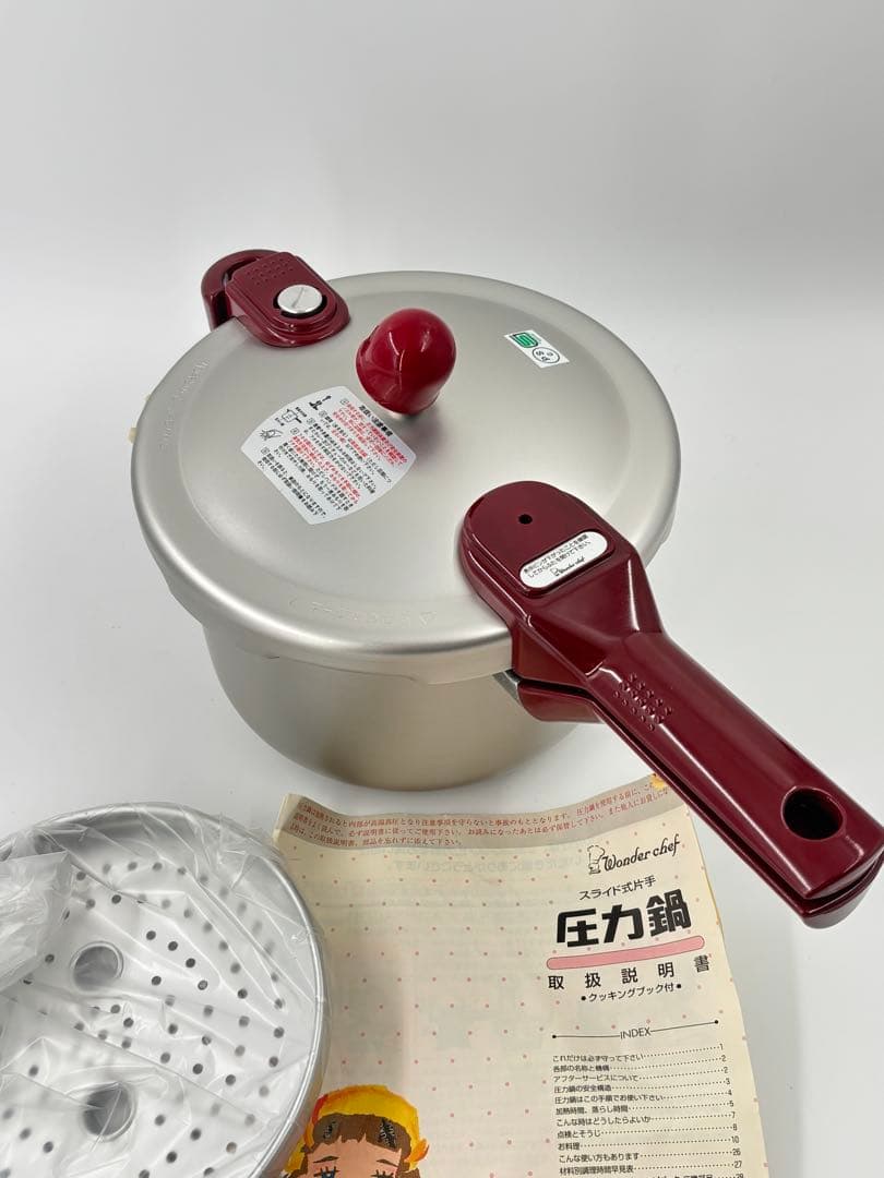 未使用　圧力鍋 片手鍋 こなべちゃん 3.0L