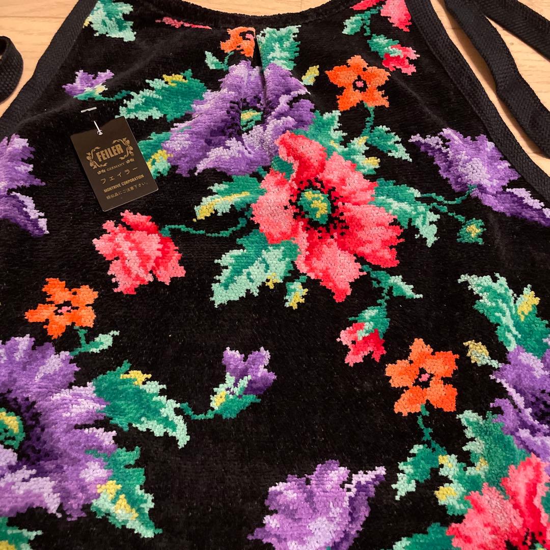 FEILER フェイラー シュニール織 エプロン ポピーズ