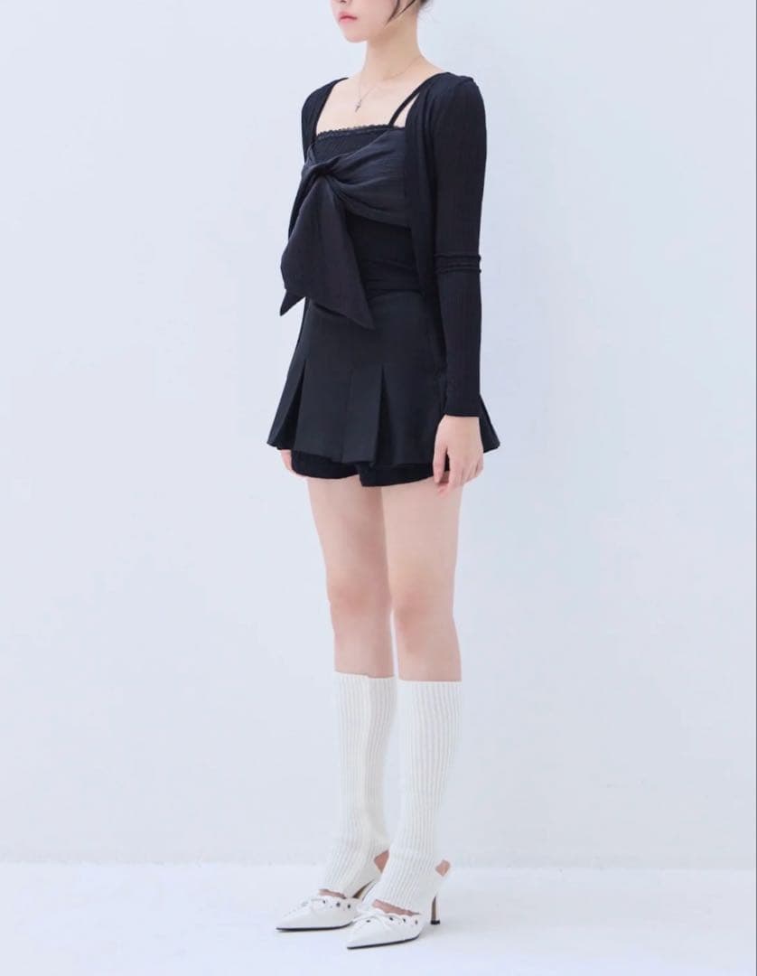 トップス yilon RIBBON CAMI SET TOPS