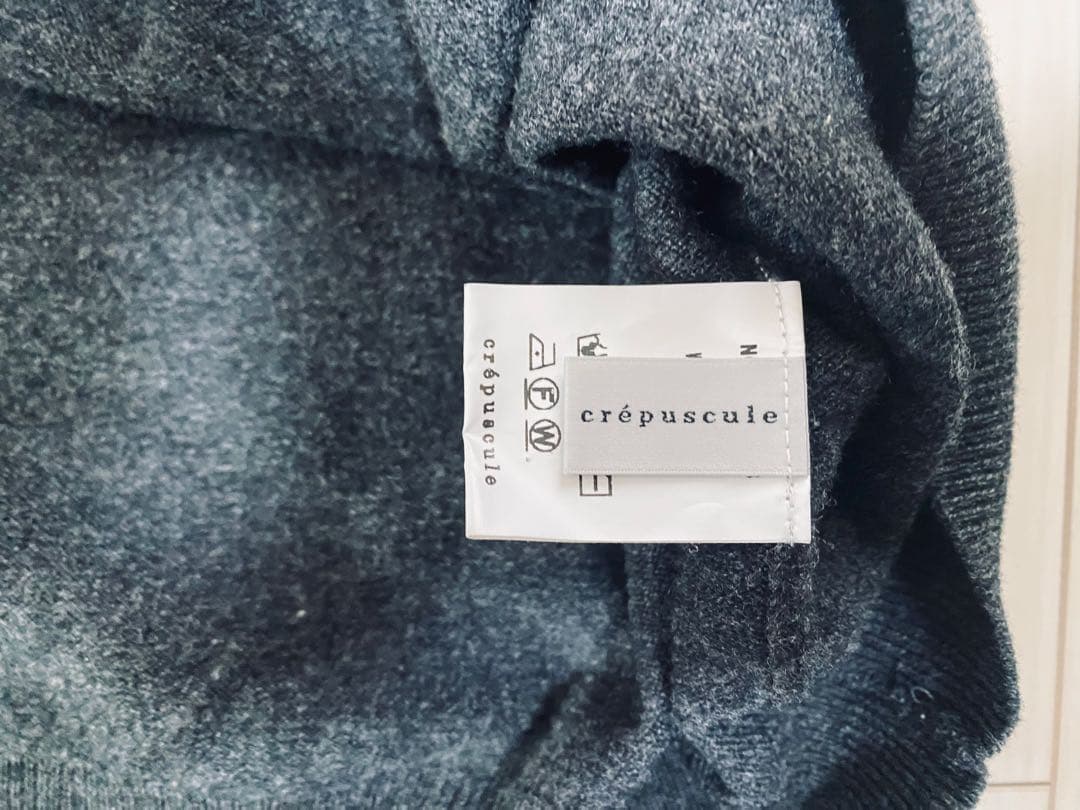 crepusculeクレプスキュールMoc Neck P/O チャコールグレー2