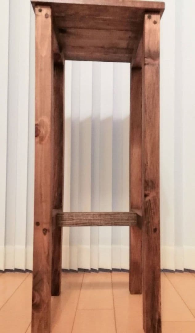 木製/ハンドメイドテーブル/ハイテーブル/ウォールナット【送料無料】