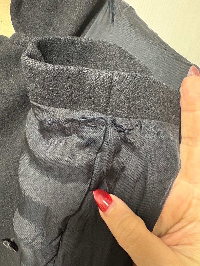 Vivienne Westwood ウール ダブルブレスト ピーコート ブラック