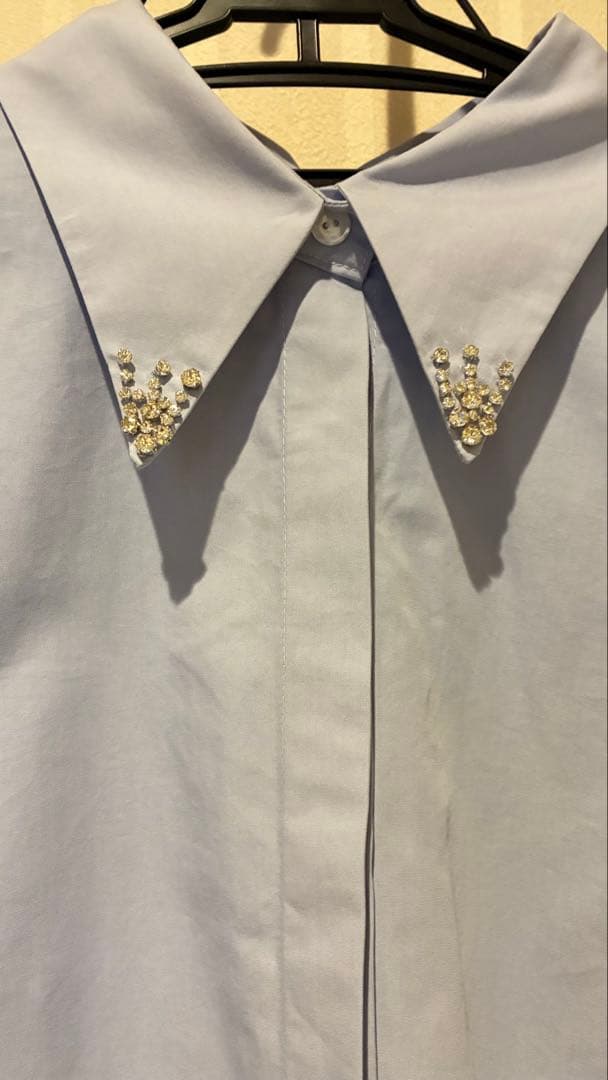 トップス Acka bijou collar volume shirt