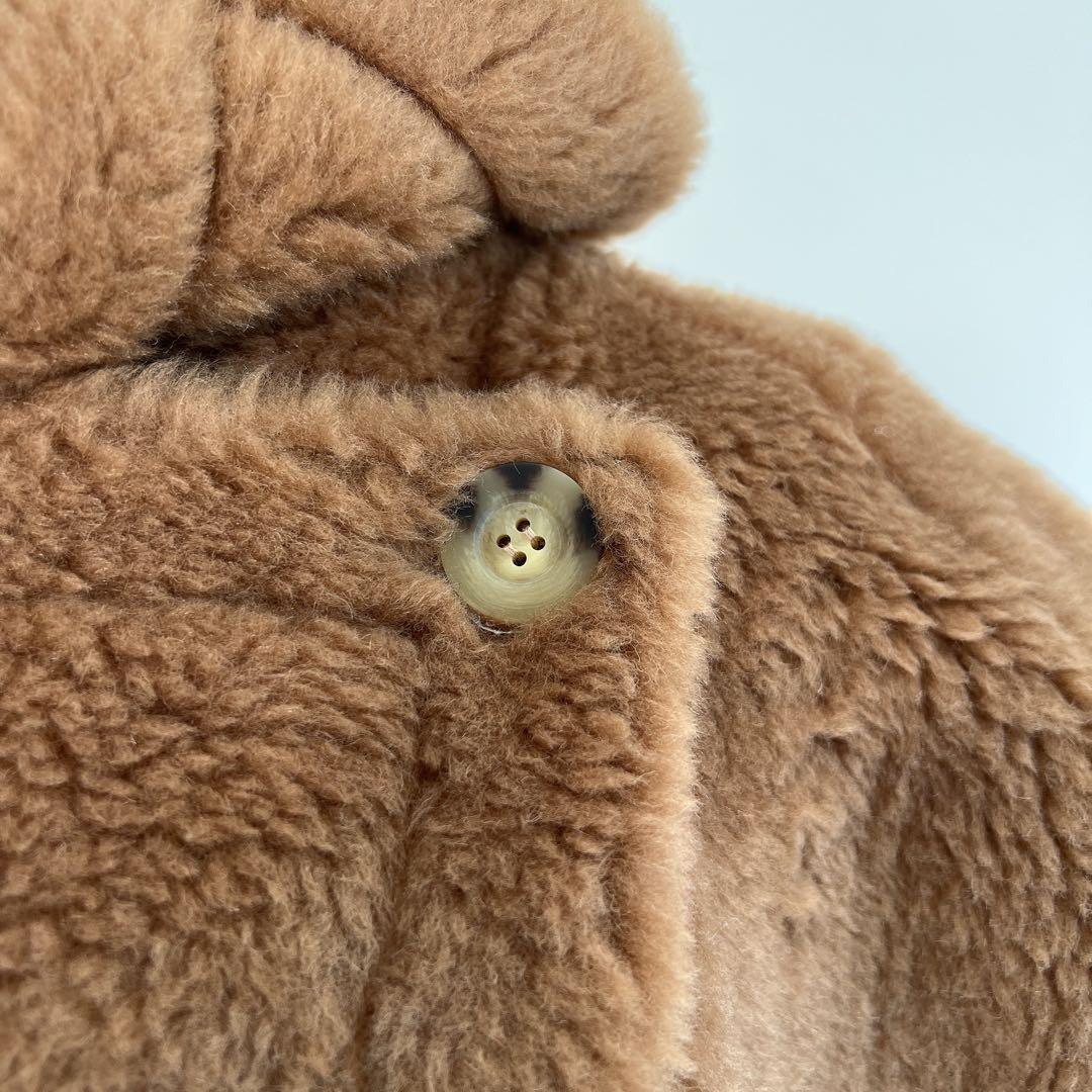新品未使用 ベアポンチョ　アルパカ素材 ライトブラウン テディベア ケープ
