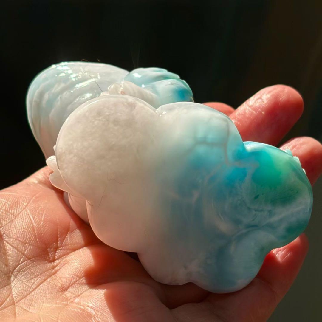 天然無処理　ラリマー 金蟾