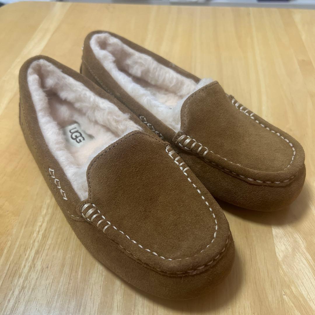 UGG ブラウン アンスレー ストレートモカシン サイズ23cm 即購入可