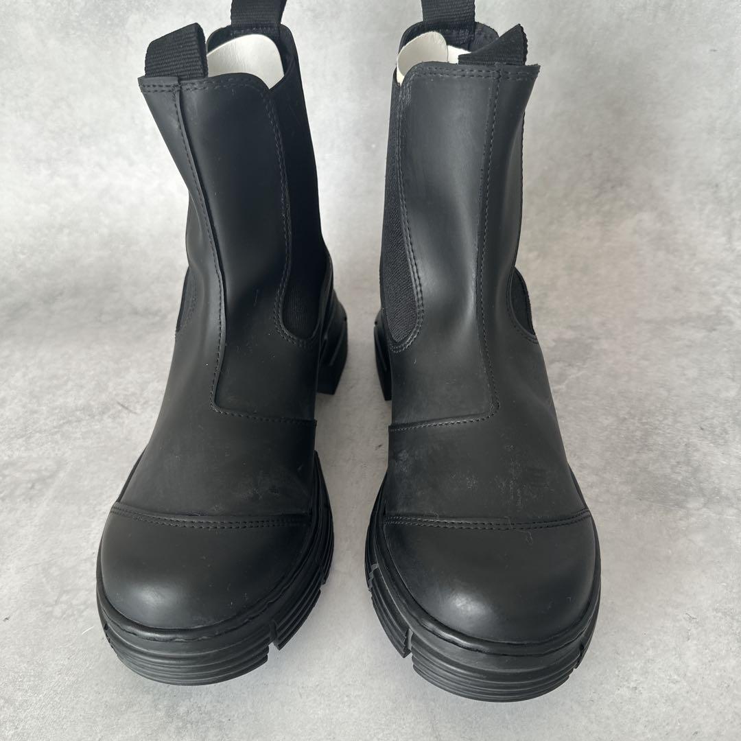 Ganni ガニー ブーツ レインブーツ ラバーブーツ チェルシーブーツ　38