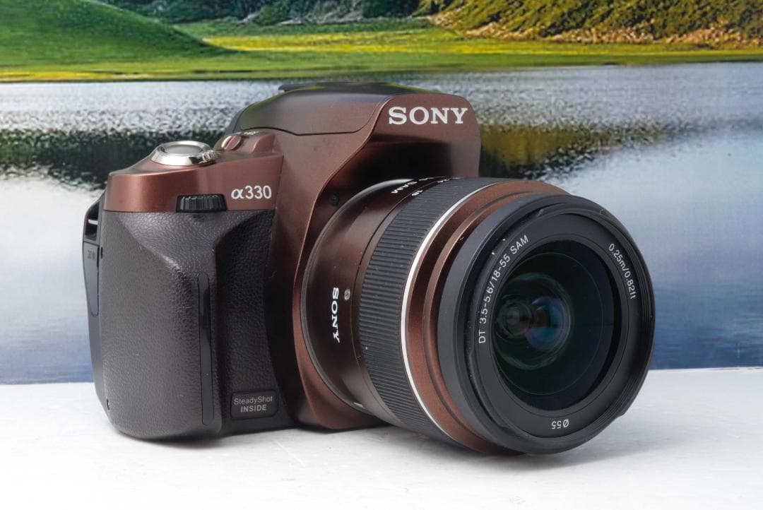 SONY α330 デジタル一眼レフカメラ ブラウン★完動美品★iPhone転送