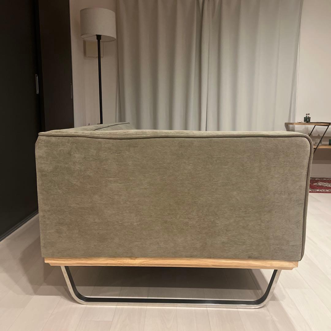 【送料込み】コーデュロイ カウチソファ 2人掛け