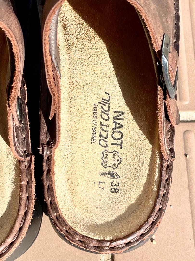 NAOT アイリス・ブラウン サボ・サイズ38