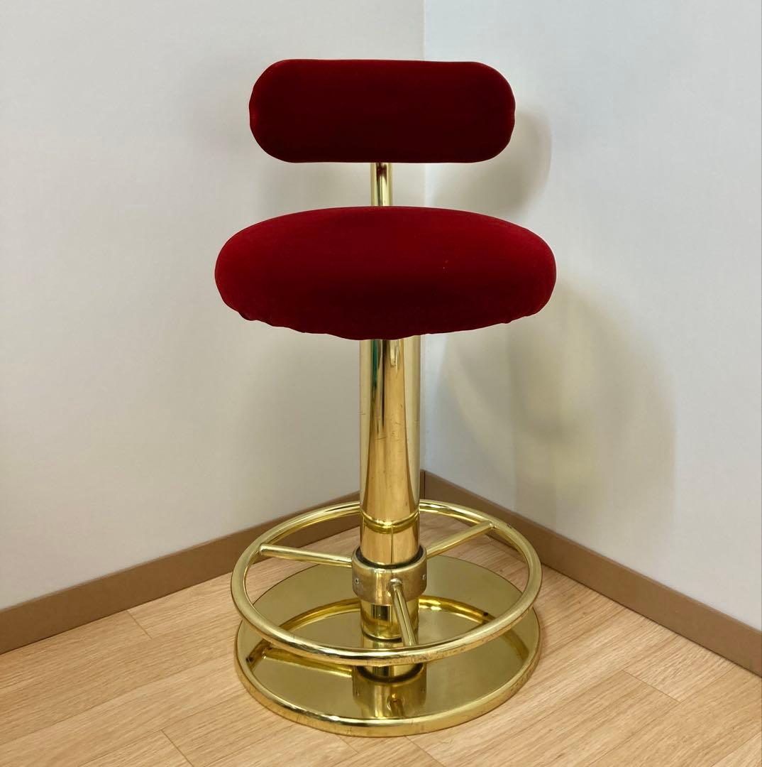 レトロゴージャスなカウンターチェア