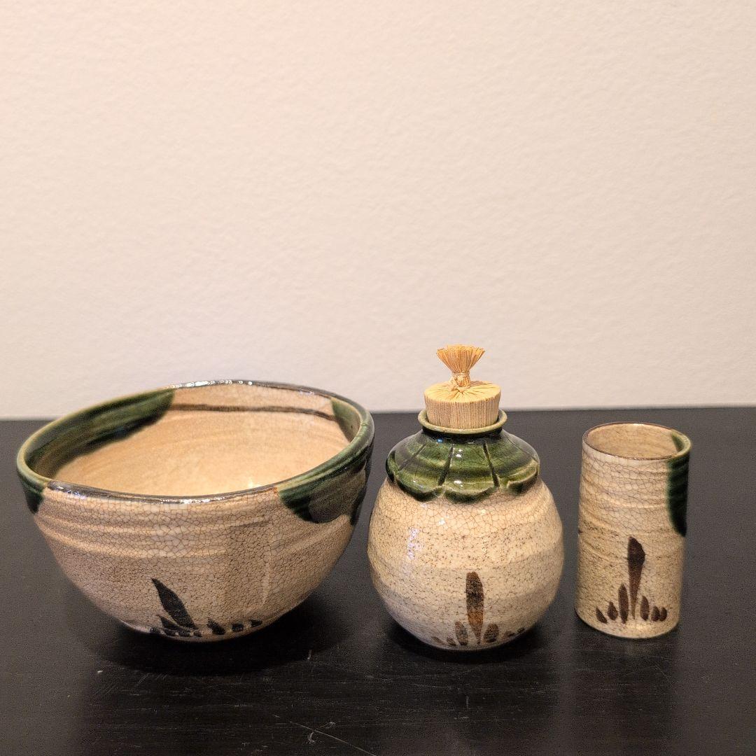 山口茂造（茶碗　振出　茶巾たて）　朱塗 茶箱セット 茶道具