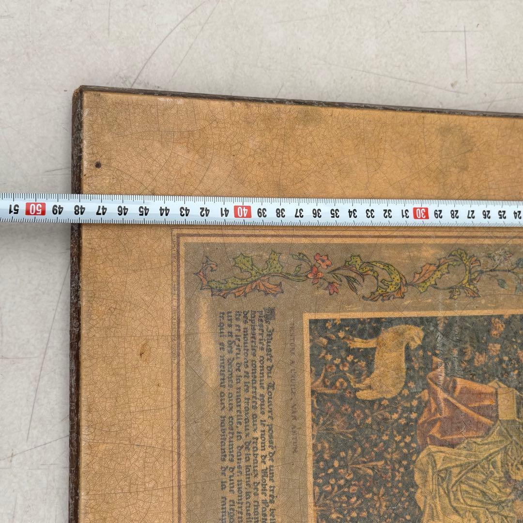 ビンテージ木製　壁掛け　絵画　ウォールデコ　ワールドビンテージ